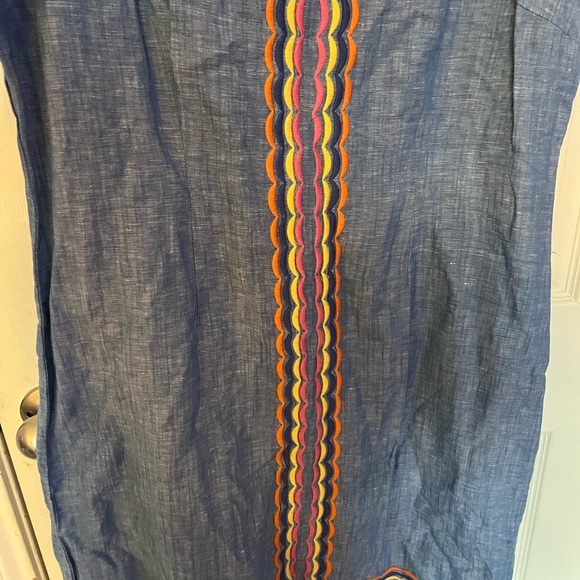 NWT Talbots Linen Chambray Shift Dress size 14 - Picture 4 of 6